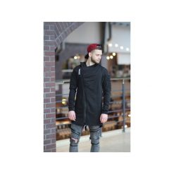 Kurtka,bluza dresowa. Czarne bluzy męskie Martino demi, xl, bez wzorów, z elastanu, z kapturem, z długim rękawem, długie, bez kaptura. Za 699,00 zł.