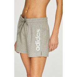 Adidas Performance - Szorty. Szare spodenki sportowe damskie marki adidas Performance, l, z bawełny, sportowe. Za 99,90 zł.