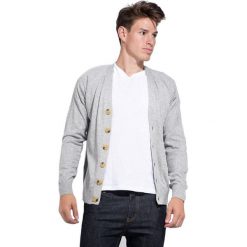 William de Faye sweter męski XL jasnoszary. Szare swetry męskie William de Faye, xl, bez wzorów, z kaszmiru, bez kołnierzyka, bez kaptura. W wyprzedaży za 241,00 zł.