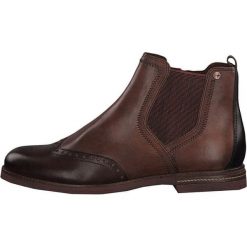 Tamaris Botki damskie 1-1-25027-23-448 Grzebień Chestnut (rozmiar 38). Brązowe botki damskie Tamaris, bez obcasa, bez zapięcia. W wyprzedaży za 282,00 zł.