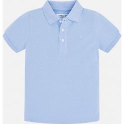 Mayoral - Polo dziecięce 92-134 cm. Niebieskie t-shirty chłopięce Mayoral, bez wzorów, z bawełny, z krótkim rękawem. W wyprzedaży za 34,90 zł.