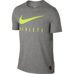 Nike Koszulka męska DB Mesh Swoosh Athlete Tee szara r. L (806377 063). Szare koszulki sportowe męskie Nike, l, z meshu. Za 101,74 zł.