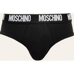 Moschino Underwear - Slipy. Czarne slipy męskie s, z elastanu. Za 119,90 zł.