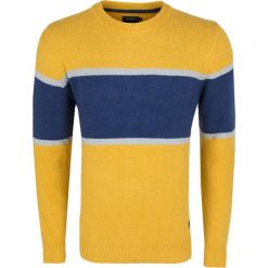 Sweter Pepe Jeans. Żółte swetry męskie xxl, bez wzorów, z jeansu, bez kołnierzyka, bez kaptura. Za 99,00 zł.