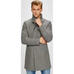 Premium by Jack&Jones - Płaszcz. Szare płaszcze męskie Premium by Jack&Jones, s, bez wzorów, z poliesteru, bez kaptura. W wyprzedaży za 449,90 zł.