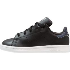 Adidas Originals STAN SMITH Tenisówki i Trampki core black/silver metallic. Czarne trampki męskie adidas Originals, ze skóry ekologicznej. Za 279,00 zł.