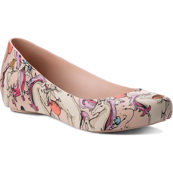 Baleriny damskie lakierowane: Baleriny MELISSA – Ultragirl 3DB II Ad 32298 Pink/Beige 51430