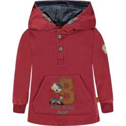 Bluza w kolorze czerwonym. Czerwone bluzy niemowlęce Steiff, z aplikacjami, z materiału. W wyprzedaży za 99,95 zł.
