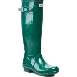 Buty zimowe damskie: Kalosze HUNTER – Original Gloss W23616 Lagoon Green