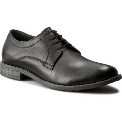 Półbuty GINO ROSSI - Aldo MPV609-S53-VV00-9900-0 99. Czarne buty wizytowe męskie Gino Rossi, ze skóry, bez zapięcia. W wyprzedaży za 179,00 zł.