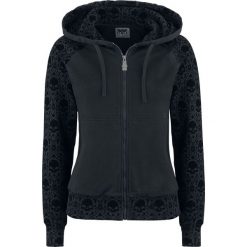Bluzy damskie: Black Premium by EMP Don't Pray For Me Bluza z kapturem rozpinana damska czarny