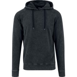 Urban Classics Acid Wash Ragian Hoody Bluza z kapturem ciemnoszary. Szare bluzy męskie marki Urban Classics, l, bez wzorów, vintage, z kapturem, bez rękawów, z kapturem. Za 121,90 zł.
