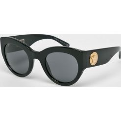 Versace - Okulary GB1/87. Czarne okulary przeciwsłoneczne damskie VERSACE, owalne. W wyprzedaży za 799,90 zł.