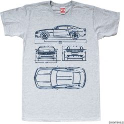 Koszulka CHEVROLET CAMARO NEW GRAY tshirt. Szare koszulki męskie Pakamera, m, bez wzorów, bez kołnierzyka. Za 77,00 zł.