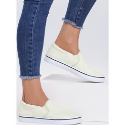 Żółte Slip On Farsighted. Żółte trampki i tenisówki damskie Renee, bez wzorów, bez zapięcia. Za 49,99 zł.