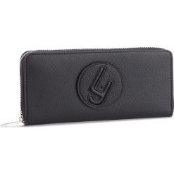 Duży Portfel Damski LIU JO - Xl Zip Around N19201 E0037 Nero 22222. Czarne portfele damskie Liu Jo, bez wzorów, ze skóry ekologicznej. W wyprzedaży za 229,00 zł.