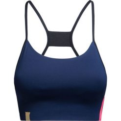 Top MONREAL LONDON Granatowy. Niebieskie bluzki damskie marki Monreal London, z nadrukiem, z dzianiny, bez kołnierzyka, bez rękawów. W wyprzedaży za 330,00 zł.
