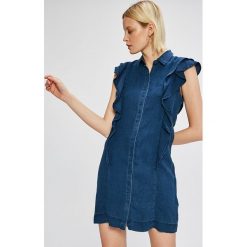 Vero Moda - Sukienka Cole. Niebieskie sukienki mini damskie marki Vero Moda, na co dzień, s, z lyocellu, casualowe. W wyprzedaży za 119,90 zł.