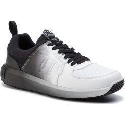 Sneakersy TRUSSARDI JEANS - 77A00185 Black/White. Czarne sneakersy męskie Trussardi Jeans, na co dzień, bez wzorów, z jeansu, bez zapięcia. Za 649,00 zł.