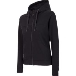 Bluza damska BLD246 - głęboka czerń. Czarne bluzy damskie marki 4f, bez wzorów, z dzianiny, bez rękawów, bez kaptura. Za 149,99 zł.