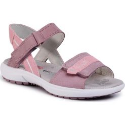 Sandały SUPERFIT - 6-06204-90 M Lila/Rosa. Różowe sandały dziewczęce Superfit, ze skóry, bez zapięcia. W wyprzedaży za 219,00 zł.