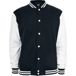 Urban Classics 2-Tone College College Jacket czarny/biały. Czarne kurtki męskie marki Urban Classics, l, bez wzorów, klasyczne, bez kaptura. Za 199,90 zł.