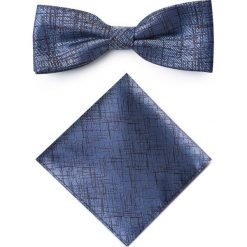 Mucha z poszetką MUN0001406. Pomarańczowe muszki męskie Giacomo Conti, bez wzorów, z mikrofibry, eleganckie. Za 69,00 zł.