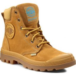 Trapery PALLADIUM - Pampa Cuff Wp Lux 73231-222-M Amber Gld/Divablue. Brązowe glany męskie marki Palladium, ze skóry. W wyprzedaży za 369,00 zł.