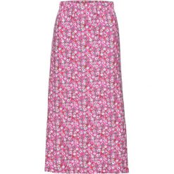 Spódnica shirtowa bonprix jasny fuksja. Różowe spódniczki damskie bonprix, z nadrukiem, midi. Za 32,99 zł.