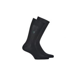 Skarpety Polo Ralph Lauren ASX71 RIB EGYPTIAN-SOCKS-2 PACK. Czarne skarpetki męskie Polo Ralph Lauren, bez wzorów. Za 109,00 zł.