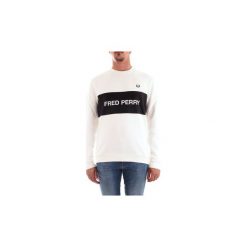 Bluzy Fred Perry M6524. Białe bluzy męskie Fred Perry, s, bez wzorów, bez kołnierzyka, bez rękawów, bez kaptura. Za 724,71 zł.