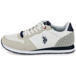 U.S. Polo Assn. Tenisówki Męskie Soren 43 Białe. Białe trampki męskie U.S. Polo Assn., bez wzorów, bez zapięcia. Za 339,00 zł.