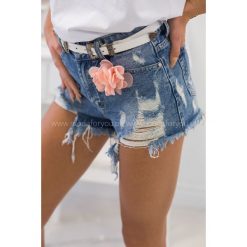 Szorty Flower. Szare szorty damskie Modaforyou, s, bez wzorów. Za 99,00 zł.