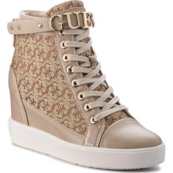 Sneakersy GUESS - FLFRY3 FAL12 BEIBR. Czarne sneakersy damskie marki Guess, z materiału. Za 769,00 zł.
