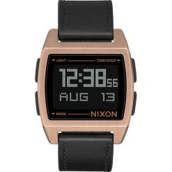 Zegarek unisex Nixon Base Leather Antiqe Cooper Black A1181-872. Czarne zegarki męskie marki Nixon. Za 449,00 zł.