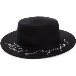 Kapelusz KARL LAGERFELD - 86KW3413 Black 999. Czarne kapelusze damskie KARL LAGERFELD, z materiału. Za 569,00 zł.