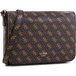 Torebka GUESS - HWQE66 91210 BRO. Brązowe listonoszki damskie Guess, z aplikacjami, ze skóry ekologicznej. Za 519,00 zł.