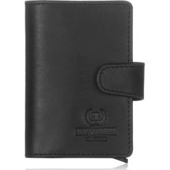 Skórzany portfel męski czarny RFID Paolo Peruzzi RFID IN-69-BL - Czarny. Czarne portfele męskie Paolo Peruzzi, bez wzorów, ze skóry. Za 69,99 zł.