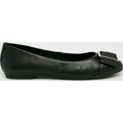 Tommy Hilfiger - Baleriny. Czarne baleriny damskie marki TOMMY HILFIGER, ze skóry. W wyprzedaży za 299,90 zł.