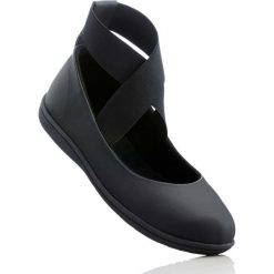Baleriny damskie: Baleriny z paskami bonprix czarny