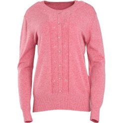 Łososiowy Sweter Reveal of My Heart. Czerwone swetry klasyczne damskie marki Born2be, l, z okrągłym kołnierzem. Za 59,99 zł.