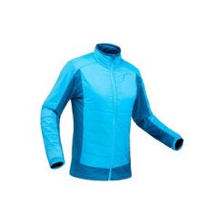 Kurtka polarowa hybrydowa turystyczna SH900 X-Warm męska. Niebieskie kurtki męskie marki QUECHUA, na zimę, xl, z elastanu. Za 169,99 zł.