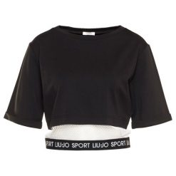 Bluzka Liu Jo Sport GA0108 J5942. Czarne koszule damskie Liu Jo Sport, xxs, bez wzorów, z elastanu, bez kołnierzyka, bez rękawów, bez kaptura. W wyprzedaży za 339,00 zł.