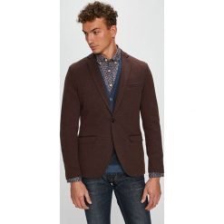 Selected - Marynarka. Brązowe garnitury męskie marki Selected, z bawełny, eleganckie. W wyprzedaży za 319,90 zł.