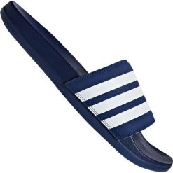 Klapki adidas Adilette Comfort M B42114. Białe klapki męskie Adidas, w paski, z materiału. W wyprzedaży za 189,00 zł.
