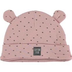 Czapka "Baby Bear" w kolorze jasnoróżowym. Różowe czapeczki niemowlęce Cotton Fish, z aplikacjami, z bawełny. W wyprzedaży za 19,95 zł.