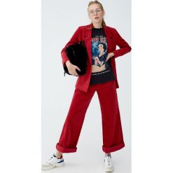 Koszulka z Królewną Śnieżką. Szare t-shirty damskie Pull&Bear. Za 59,90 zł.