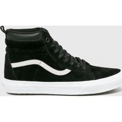 Vans - Trampki Sk8-Hi. Czarne trampki męskie marki Vans, ze skóry, na sznurówki. Za 439,90 zł.