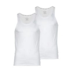 Calvin Klein Dwupak T-shirt męski XL biały. Białe koszulki męskie Calvin Klein, xl, bez wzorów, bez kołnierzyka, bez rękawów. Za 169,00 zł.