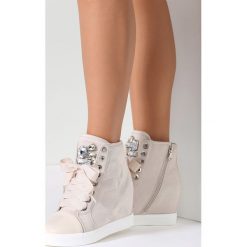 Sneakersy damskie: Beżowe Sneakersy Kassi